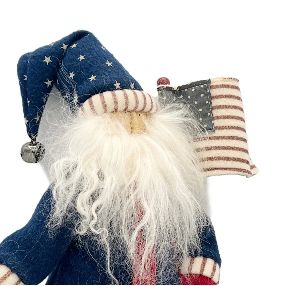 Primitive Americana Patriotic Santa Doll 16